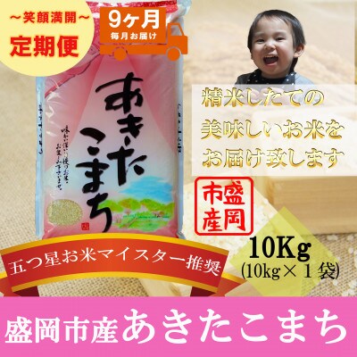 【毎月定期便】あきたこまち 10kg全9回