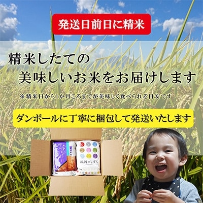 2022年11月発送開始『定期便』【無洗米2種食べ比べ】各5kg　毎月発送　全3回