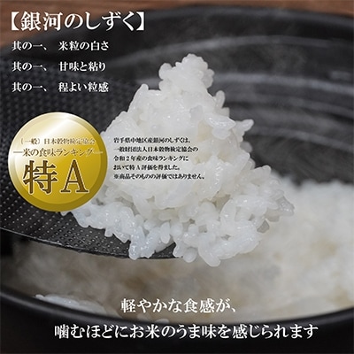 2022年7月発送開始『定期便』【銀河のしずく】5kg毎月発送　全9回