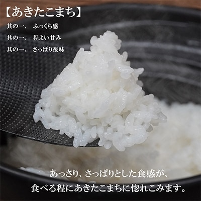 2022年6月発送開始『定期便』【あきたこまち】【無洗米】5kg　毎月配送　全3回