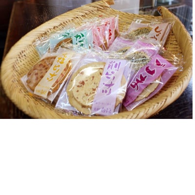 白沢の南部せんべい箱入　6色30枚