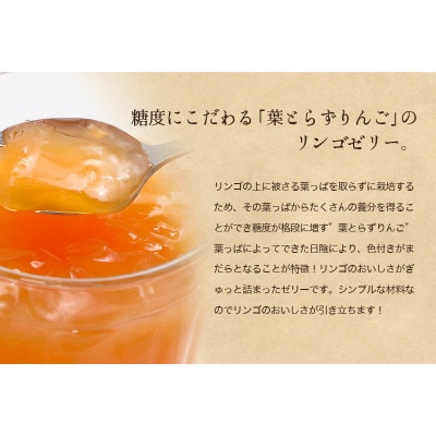 さとう農園の葉とらずりんごで作る　リンゴゼリー　10パック