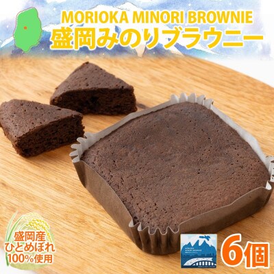 盛岡 みのりブラウニー 6個 焼き菓子 ブラウニー 農事組合法人となん 岩手県 盛岡市