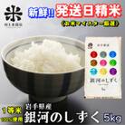 ◇発送当日精米◇盛岡市産銀河のしずく 5kg《特A 6年連続受賞中!》令和6年産