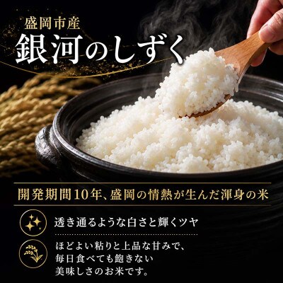 ◇発送当日精米◇盛岡産銀河のしずく10kg(5kg×2)《特A7年連続》令和7年産・米屋の1等米