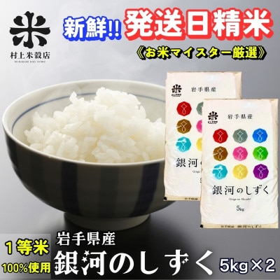 【毎月定期便】《特A7年連続受賞中!》盛岡市産銀河のしずく 5kg×2全7回