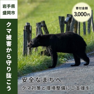 【返礼品なし】クマ被害防止対策支援(岩手県盛岡市)～3,000円～