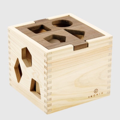 ひのきのおもちゃIKONIH(アイコニー)の知育玩具　ドロップボックス