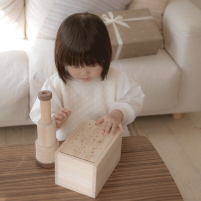 ひのきのおもちゃIKONIH(アイコニー)の知育玩具　天体望遠鏡セット