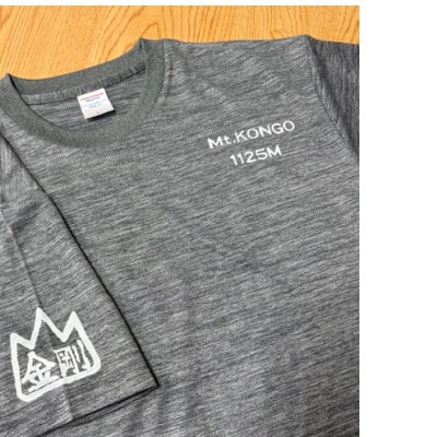 S ヘザーグレー　大阪府千早赤阪村　金剛山頂売店限定　ちゃうねんTシャツ