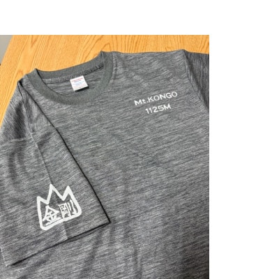 M ヘザーグレー　大阪府千早赤阪村　金剛山頂売店限定　ちゃうねんTシャツ