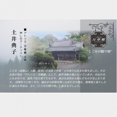 1点もの　押し花アート 『森の奥深く』額付き