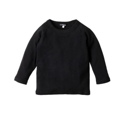 キッズ9分袖Tシャツ90(1)善通寺ブラック　