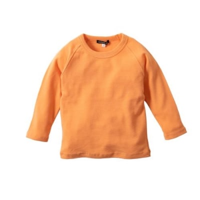 キッズ 9分袖Tシャツ スプリングオレンジ 100サイズ_Z2600275