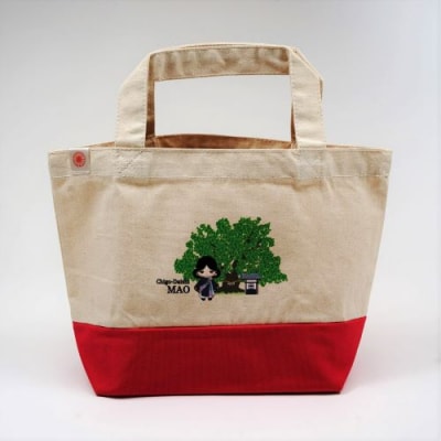 総本山善通寺オリジナルMAOトートバッグ　②ピンク×ナチュラル 　※MAOマスコット付き