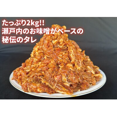 国産豚肉使用!豚肉味噌ダレ漬け2kg(500g×4パック)