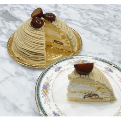 ズコットモンブラン　coffeebeans & sweets Antiqueのズコットケーキ(5号)