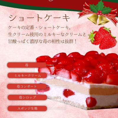 クリスマスケーキ　苺ショートケーキ
