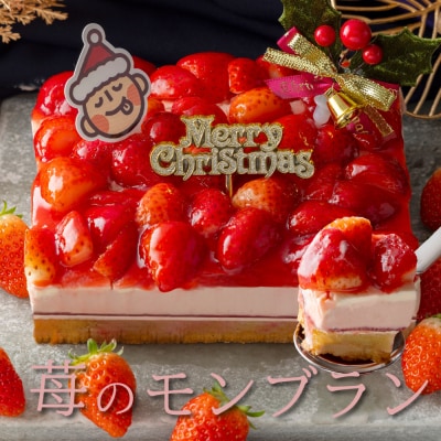 2025 クリスマスケーキ　苺モンブラン