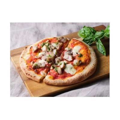 オリーブ地鶏とダイシモチ麦のピザ ( 8インチハーフ × 4枚セット )