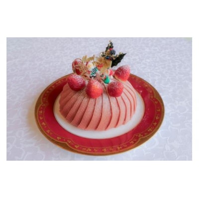 【卵・乳製品・小麦不使用!】LE PAYSAN　こだわりのクリスマスケーキ(イチゴのモンブラン)