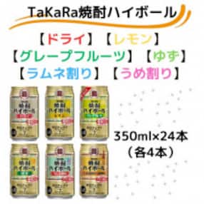 TaKaRa焼酎ハイボール6種類飲み比べセット 350ml×24本