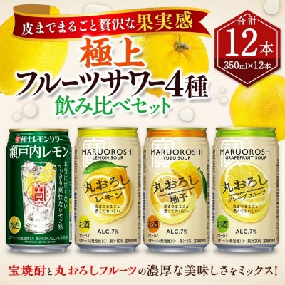 極上フルーツサワー 4種 飲み比べセット 350ml×12本(各3本)