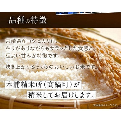 令和7年産 宮崎県産コシヒカリ(無洗米) 5kg×1袋 計5kg チャック付き米袋