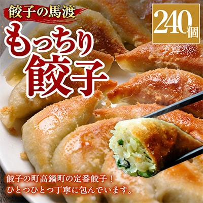 【JAPAN餃子大賞2026 通販餃子最高金賞受賞】馬渡のもっちり餃子240個