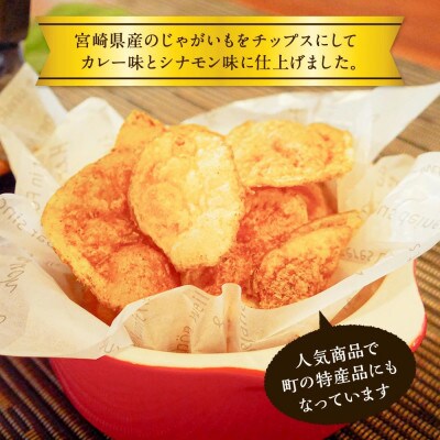 カレーチップスセット 合計300g(カレー味 50g×3袋、シナモン味 50g×3袋)　計6袋
