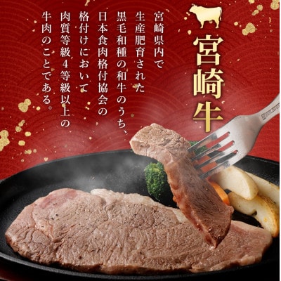 宮崎牛ロースステーキ600g(150g×4枚) (高鍋町)