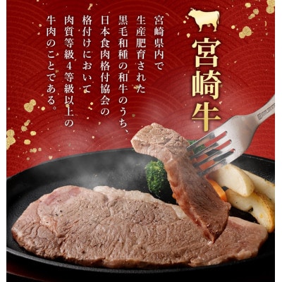 宮崎牛ロースステーキ400g(200g×2枚) (高鍋町)