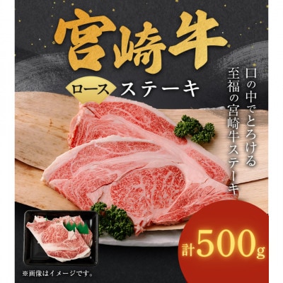 宮崎牛ロースステーキ 計500g