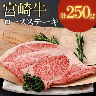 宮崎牛ロースステーキ 計250g
