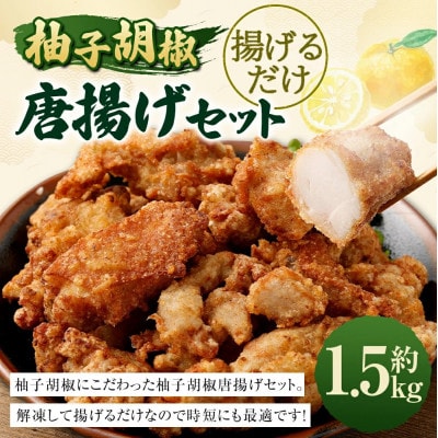 柚子胡椒唐揚げセット 約1.5kg(約300g×5パック)