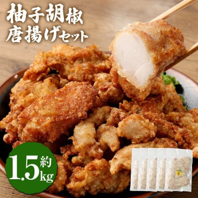柚子胡椒唐揚げセット 約1.5kg(約300g×5パック)