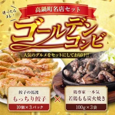 【人気コラボ!】馬渡 餃子 30個+一本気 若鶏もも炭火焼 300g