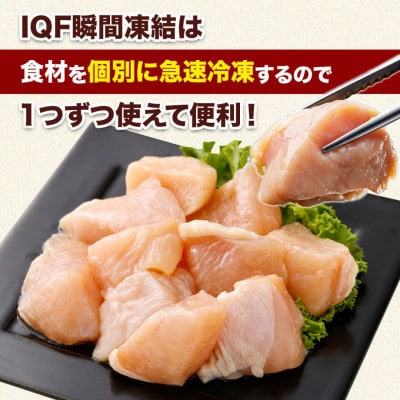 【小分け】宮崎県産 鶏肉 むね肉 切身 IQF 計1.75kg(250g×7パック)(高鍋町)
