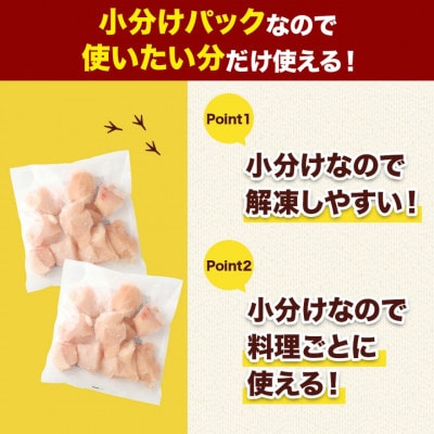 【小分け】宮崎県産 鶏肉 むね肉 切身 IQF 計7.0kg(250g×28パック)(高鍋町)