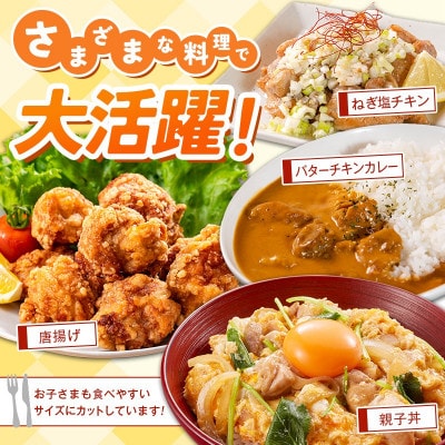 【訳あり】鶏肉 こま切れ もも むね ミックス 国産 計4.8kg 小分け(高鍋町)