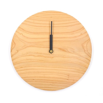 Wooden clock 木の時計(秋田杉)ドットタイプ[No.5335-7004]