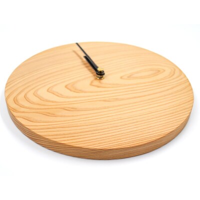 Wooden clock 木の時計(秋田杉)無地タイプ[No.5335-7005]