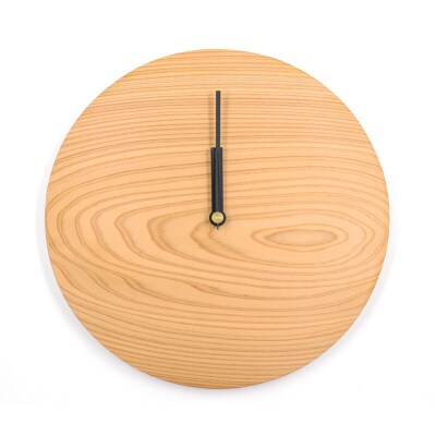 Wooden clock 木の時計(秋田杉)無地タイプ[No.5335-7005]