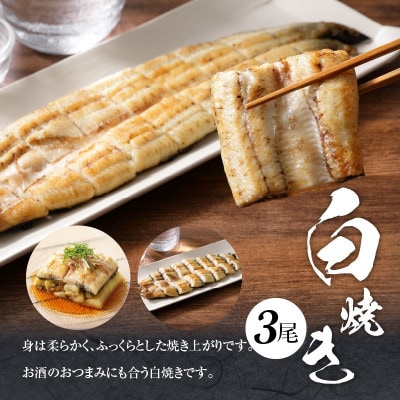 宮崎県産うなぎ(白焼き)3尾セット