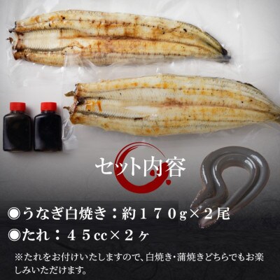 【父の日ギフト】宮崎県産 うなぎ 白焼き2尾セット