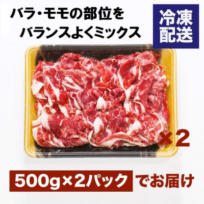 宮崎県産黒毛和牛切り落とし1kg