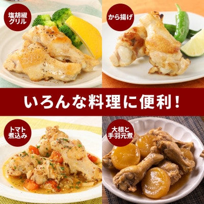 若鶏手羽元3kg【1kg×3小分け】真空冷凍で便利保存　K16_0086