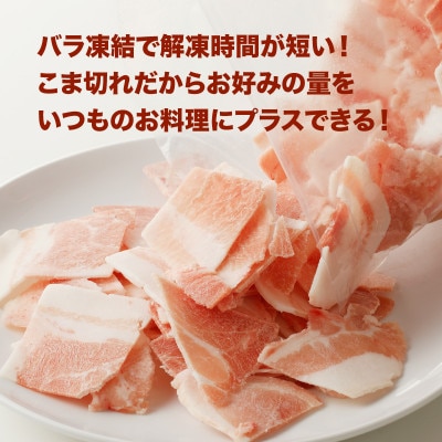 宮崎県産豚こま切れ　バラIQF凍結 小分け　5kg(250g×20)　K16_0137