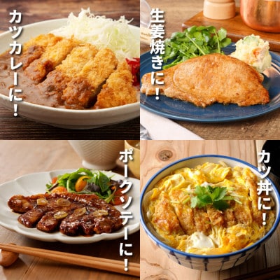 贅沢宮崎県産豚肉ロース　1kg(100gカット10枚) K16_0149
