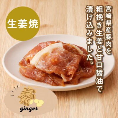 簡単調理　宮崎県産豚肉の生姜焼き 1.5kg(300g×5)　K16_0146